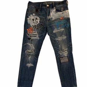High rise jeggings